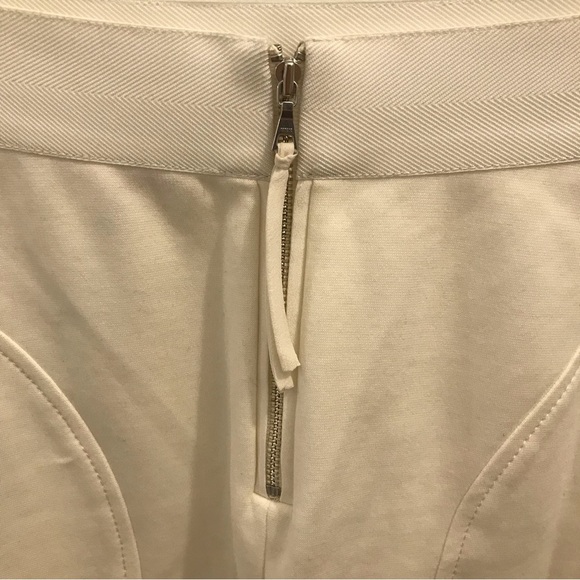 Rebecca Taylor Fit and Flare Skirt 0 white cotton silk - Picture 5 of 8